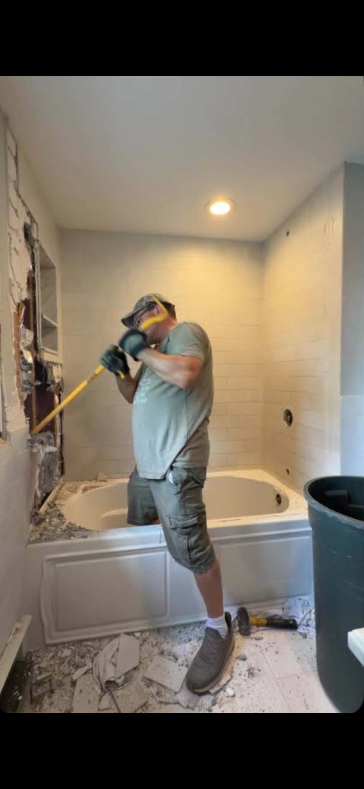 Mark Reynolds working on a renovation project